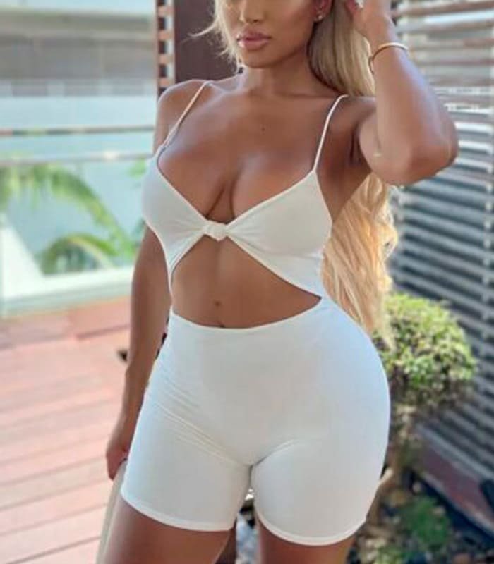 01_mono_corto_de_tirantes Mono corto verano mujer | Sin mangas y con tirantes, estilo urbano - Image 1