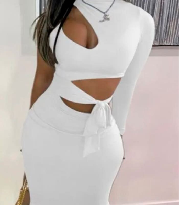 01_vestido_largo_mangas_largas Vestido ceñido verano mujer | Sexy y elegante para lucir - Image 1