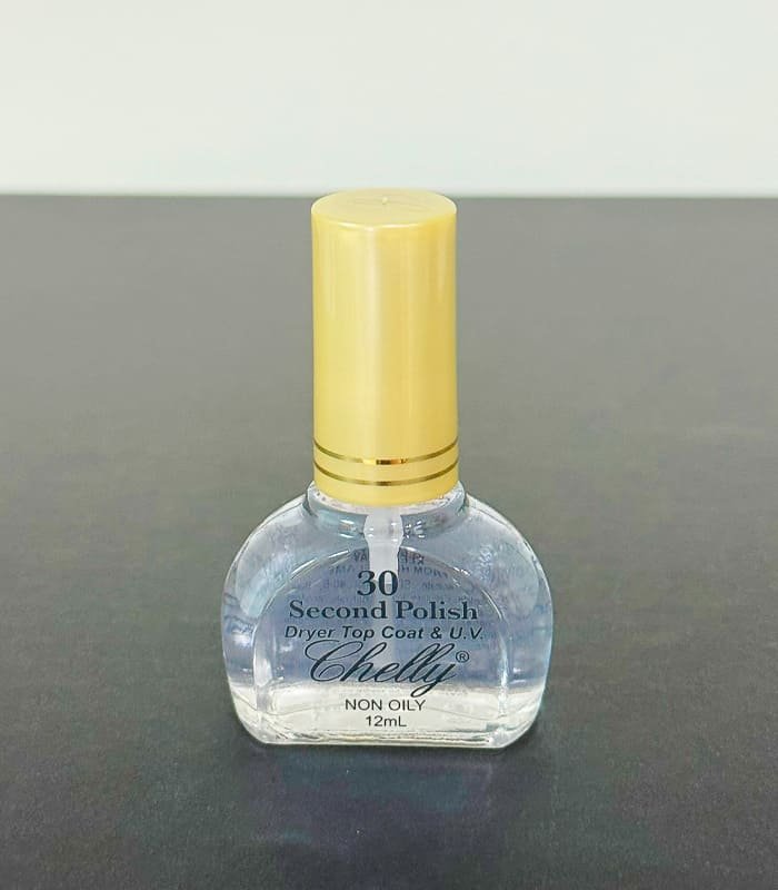 chelly 30 second dryer top coat 12 ml secante brillo alto