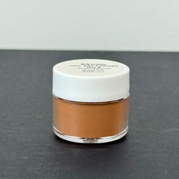 Polvo para Nail Art Chelly Nail Art Powder Brown No. 6 1/4 oz 7.38 g