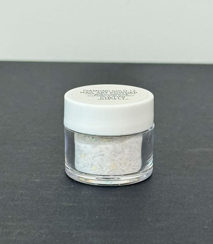 Polvo para Nail Art Chelly Nail Art Powder Diamond Gold-12 1/4 oz 7.39 g