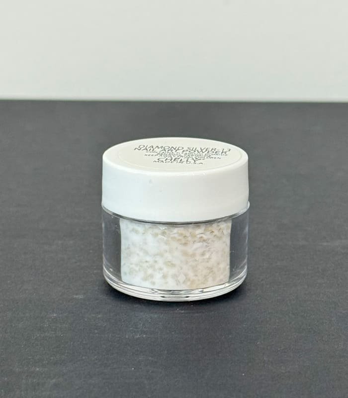 Polvo para Nail Art Chelly Nail Art Powder Diamond Silver-13 1/4 oz 7.39 g