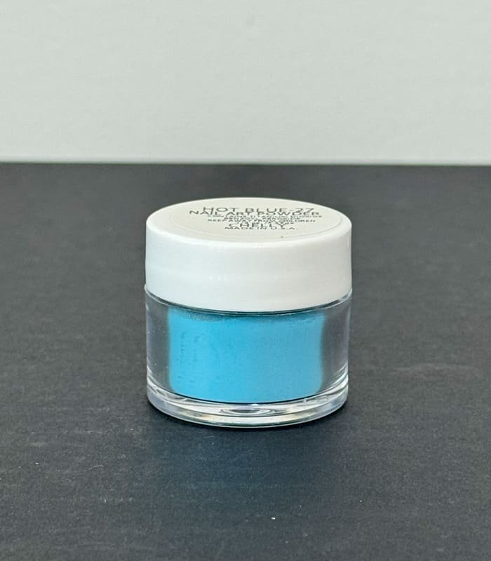 Polvo para Nail Art Chelly Nail Art Powder Hot Blue-27 1/4 oz 7.39 g