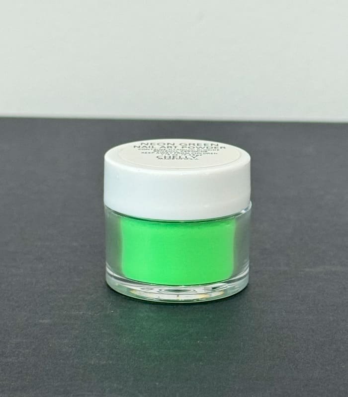 Polvo para Nail Art Chelly Nail Art Powder Neon Green 1/4 oz 7.39 g