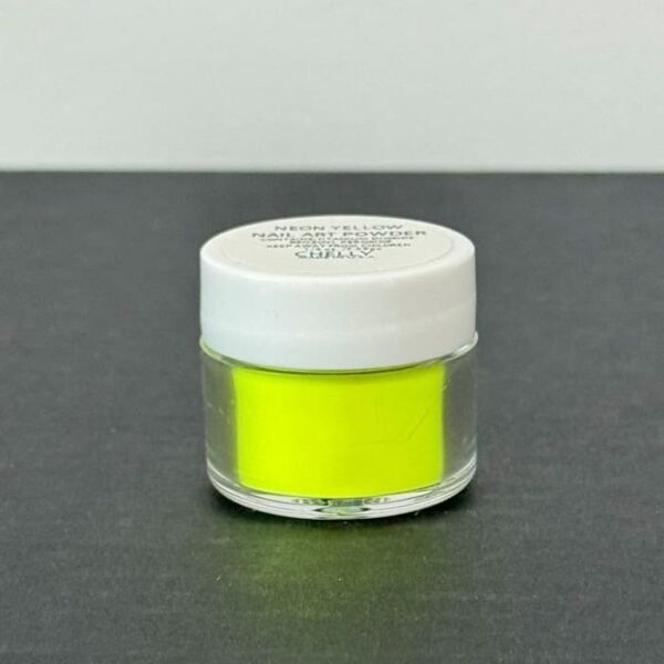 Polvo para Nail Art Chelly Nail Art Powder Neon Yellow 1/4 oz 7.39 g