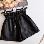 Shorts de cuero sintético mujer | Cintura alta y control de abdomen