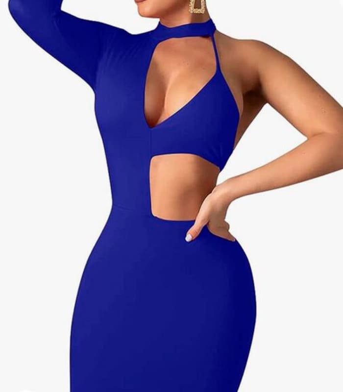 01_vestido_sexi Vestido cóctel sexy mujer | Elegante con manga larga - Image 1