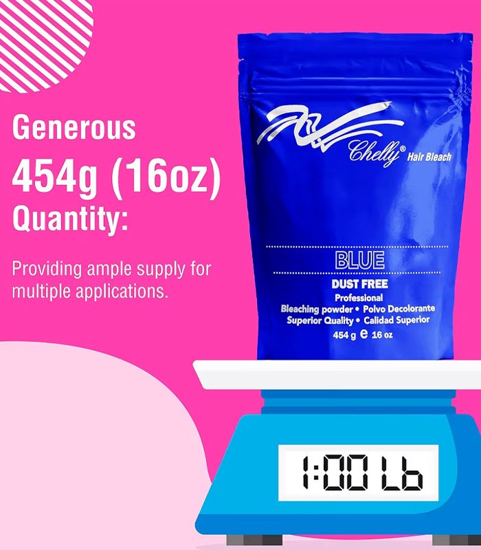 Chelly Decolorante en Polvo Azul (Dust Free) 454 G - Image 3