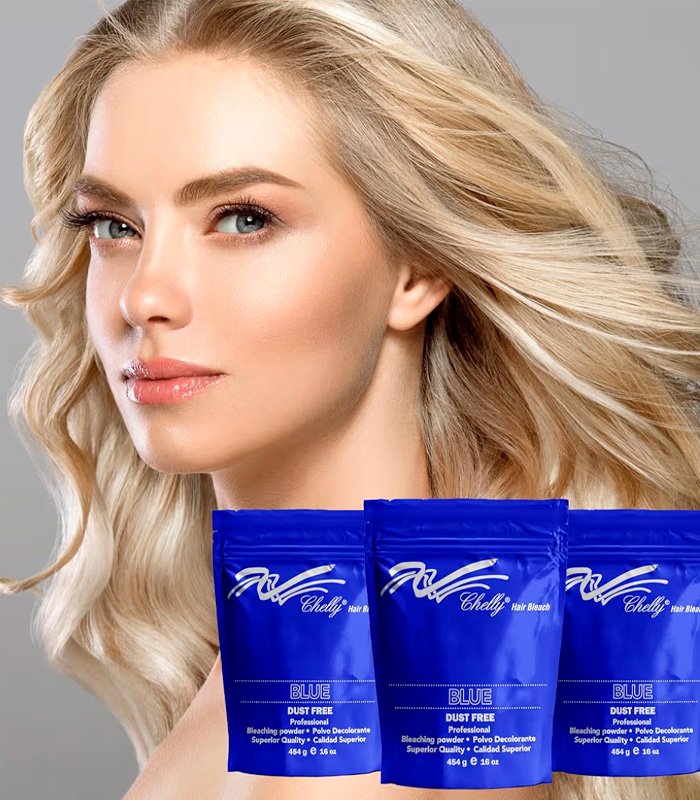 Chelly Decolorante en Polvo Azul (Dust Free) 454 G - Image 4
