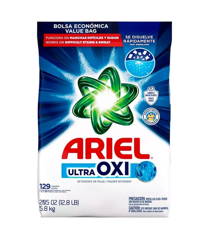 Ariel Ultra Oxi detergente en polvo original 129 lavadas