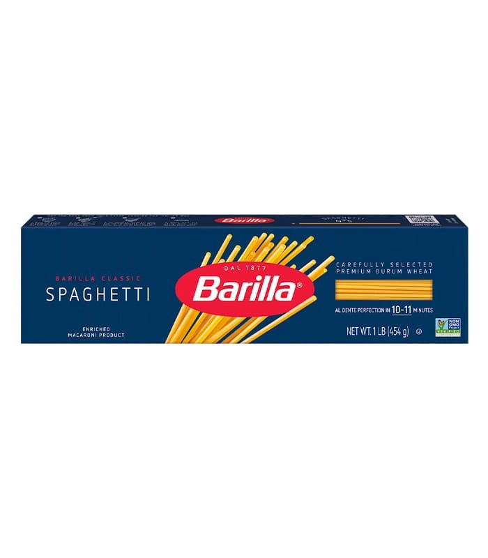 Barilla spaghetti pasta clásica 454 g