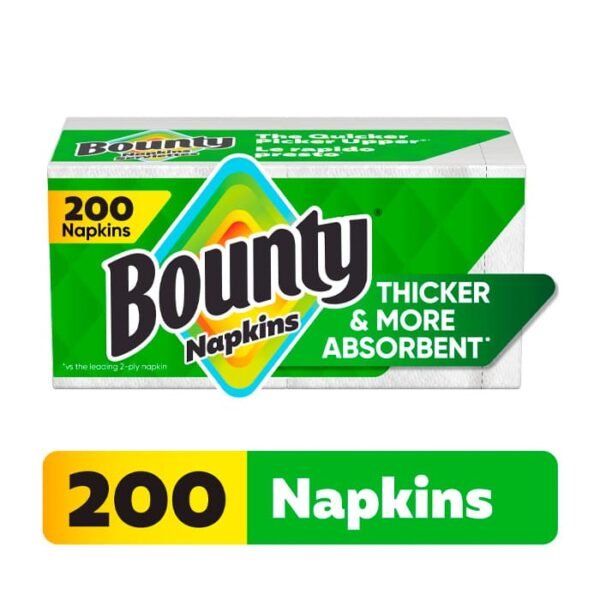 Servilletas Bounty paquete de 200 unidades blancas ultra absorbentes