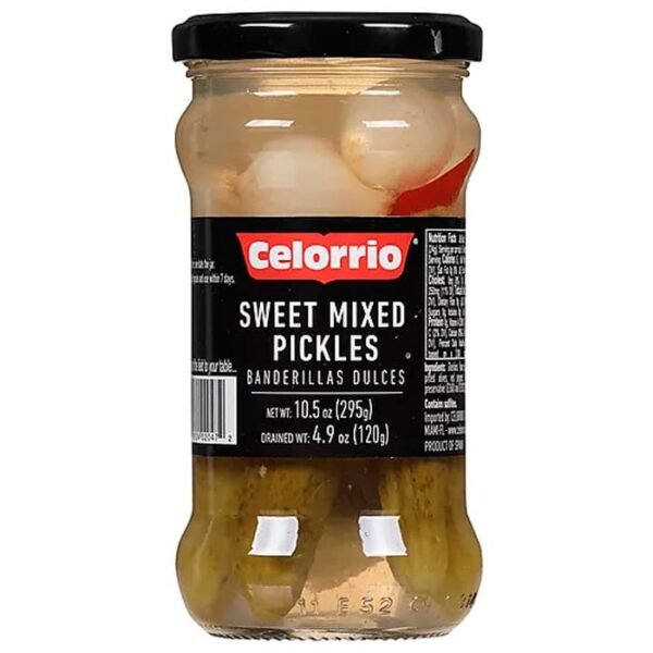 pickles mix dulce Celorrio encurtidos frasco 10.5 oz