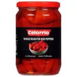 pimientos rojos asados enteros Celorrio frasco 24 oz
