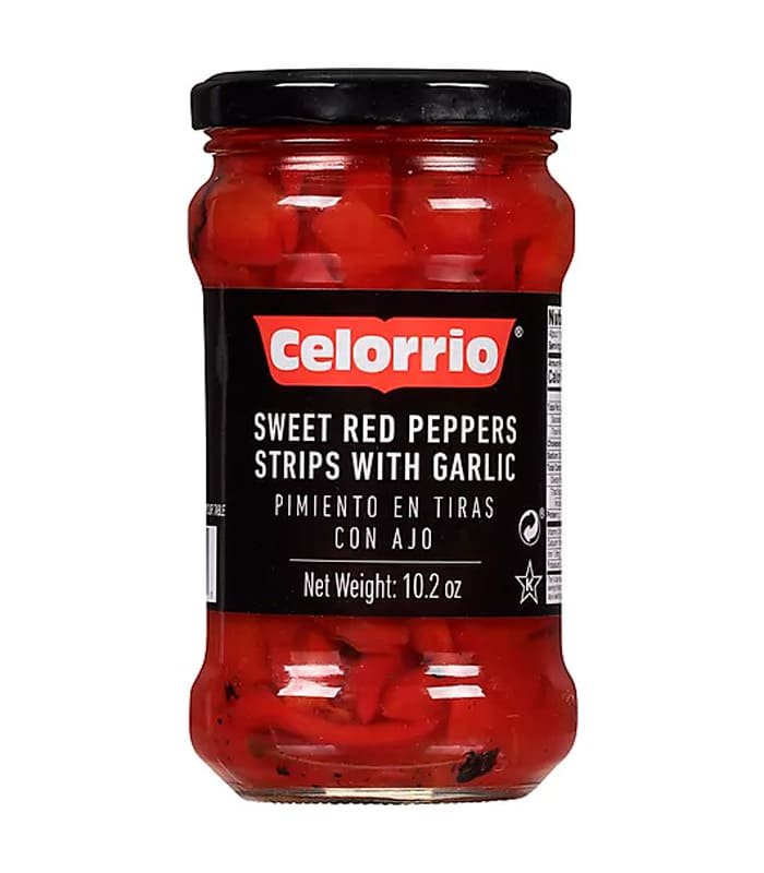 pimientos rojos en tiras Celorrio frasco