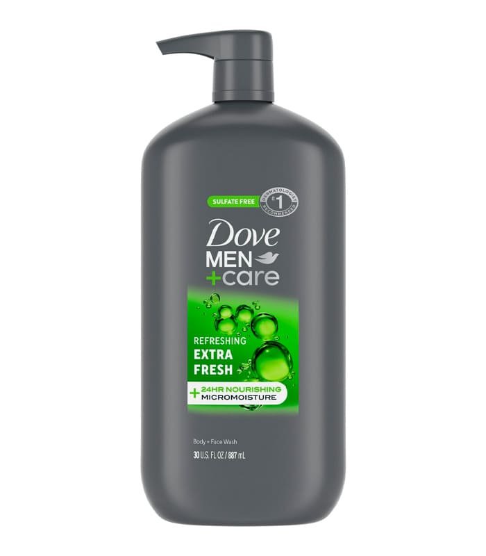 Dove Men+Care Extra Fresh gel de baño para hombre 30 fl oz