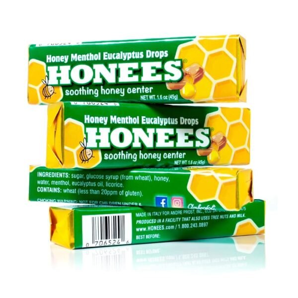 Caramelos Honees de miel mentol y eucalipto