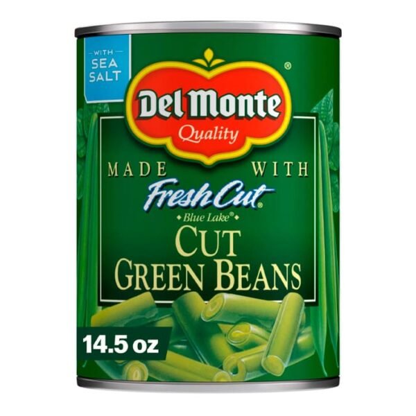 Judías verdes troceadas en lata Del Monte 14.5 oz