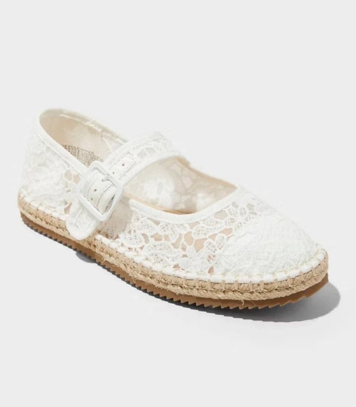 Zapatos infantiles Art Class Madeline Lace blancos con encaje