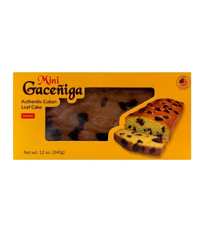 Mini gaceñiga cubana con pasas 12 oz