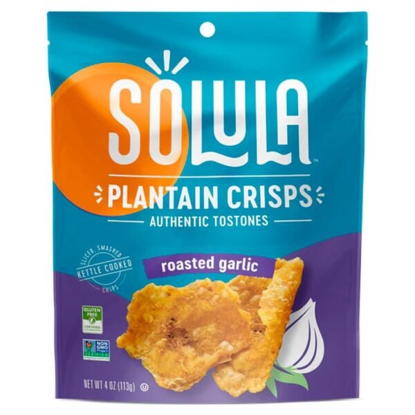 tostones de platano Solula ajo tostado