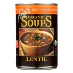 Sopa orgánica de lentejas y verduras Amy’s baja en sodio 14.5 oz
