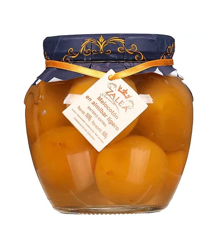 Melocotones enteros Zalea en almíbar ligero 58 oz