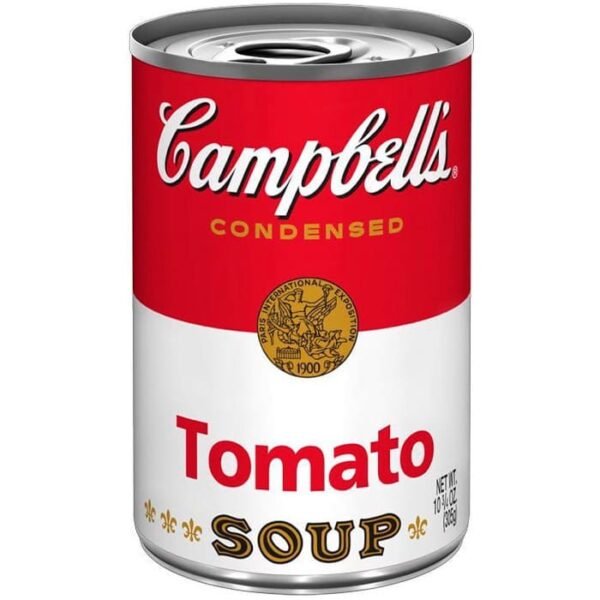Sopa de tomate rojo y blanco Campbell’s 10.75 oz lata