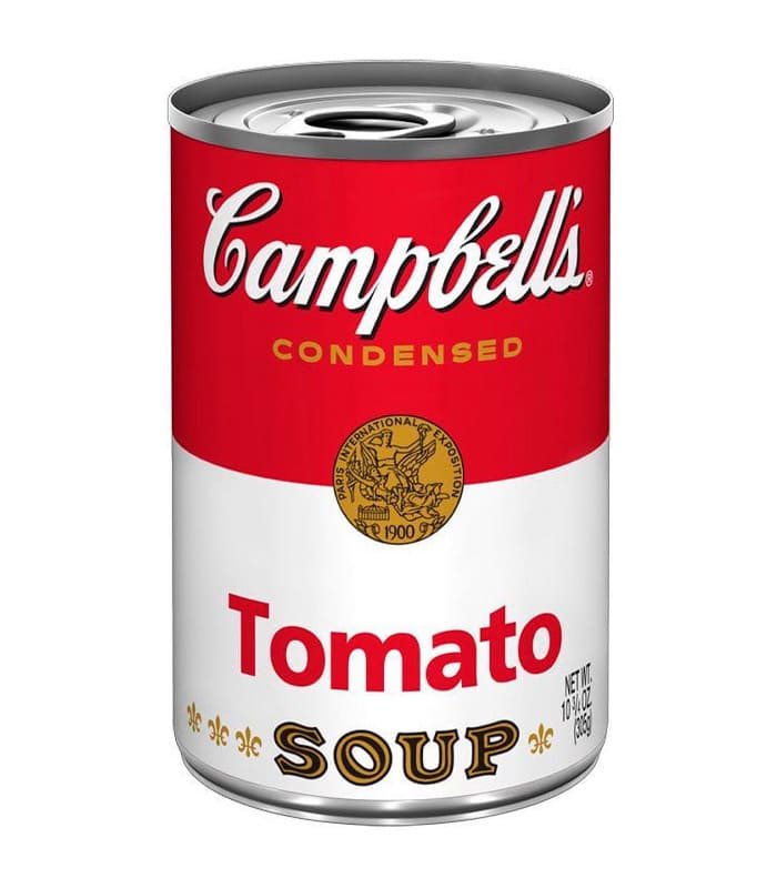 Sopa de tomate rojo y blanco Campbell’s 10.75 oz lata