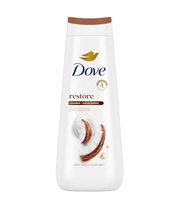 Gel de baño Dove Restore coco y cacao 23 oz