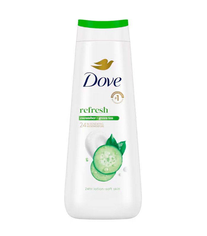Gel de baño Dove Refresh pepino y té verde 23 oz