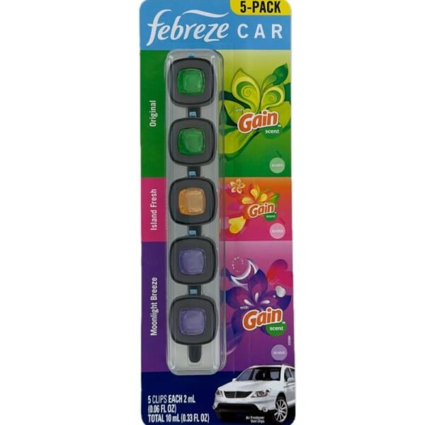 Ambientador para auto Febreze clips ventilación