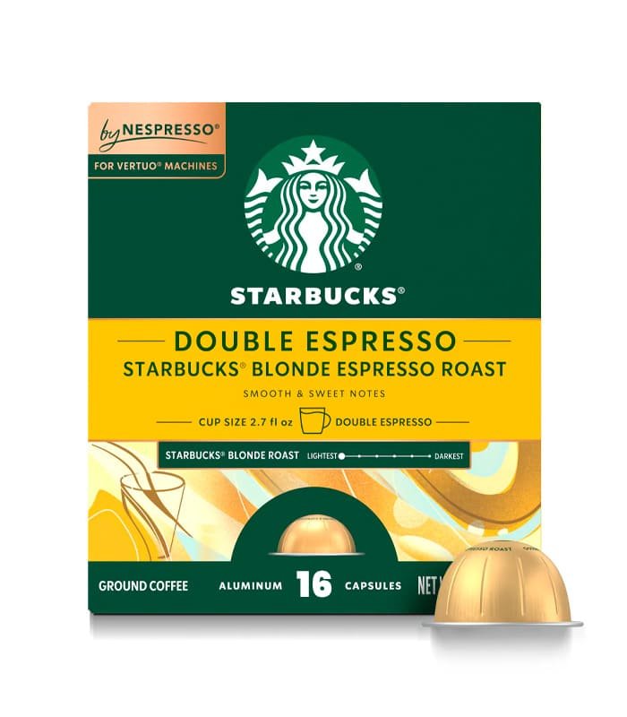 Cápsulas Starbucks Blonde Espresso Roast Nespresso Vertuo 16 cápsulas