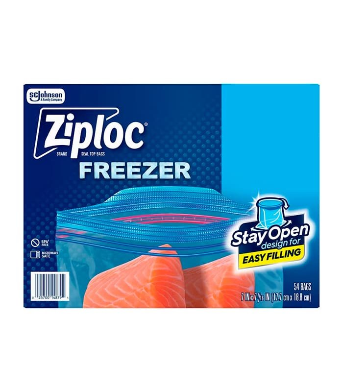 bolsas ziploc congelador tamaño quart