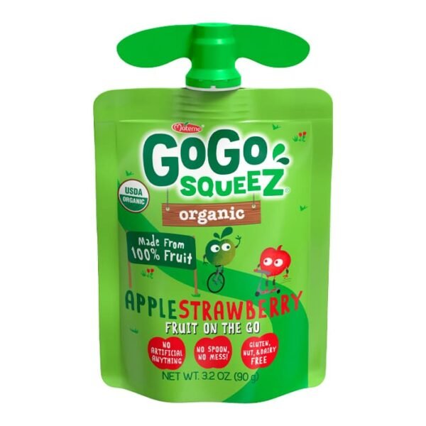 pure organico manzana fresa gogo squeez
