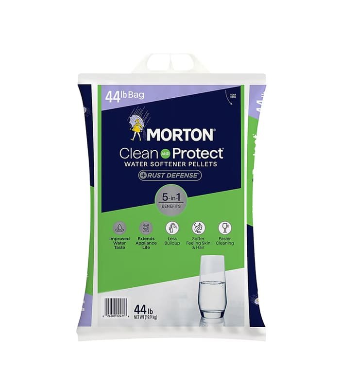 Sal morton Limpia y Protege Sal Para Piscina Morton Limpiar Y Proteger 44lbs - Image 1