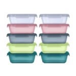 Juego de pozuelos Ello Snap & Nest para preparación de comidas, 10 uni