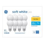 Bombilla GE 60 W LED Blanco Suave (Amarillo) 8 uni