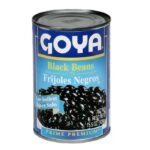 Lata de frijoles negros bajos en sodio Goya, 15.5 oz