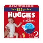 Pañales para bebé Huggies Little Snugglers, 210 uni