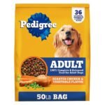 Alimento para perros adultos Pedigree, sabor a pollo asado y vegetales, 50 lb.