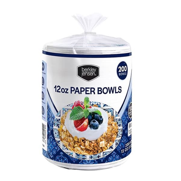 platos 12 oz Platos Desechables de Papel Berkley Jensen de 12 oz, 200 uni - Image 1