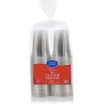 Vasos Plástico Transparente de 16 oz, 120 uni