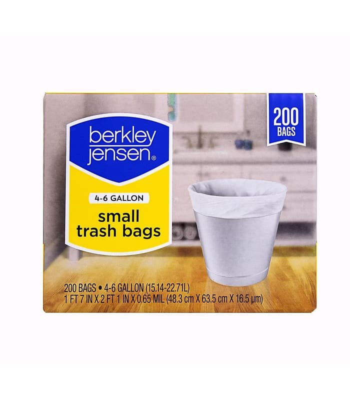 bolsa berkley jensen 4-6 gal Bolsas para basura Berkley Jensen de 4-6 galones, 200 uni - Image 1