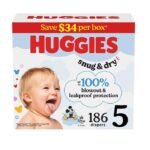 Pañales para bebé Huggies Snug & Dry, talla 5
