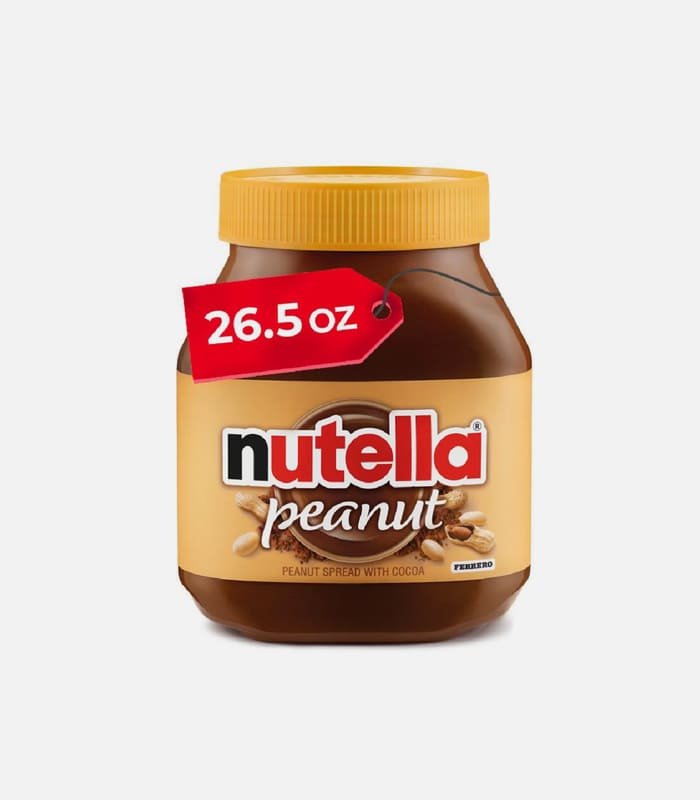 nutella 1 Crema para untar Nutella de cacahuete tostado con cacao, textura suave y cremosa, 26.5 oz - Image 1