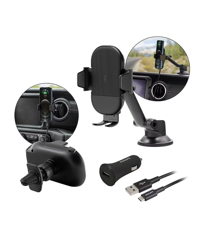 philips kit Kit de carga para coche Philips 3 en 1 Negro - Image 1