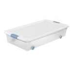 Caja de almacenamiento Sterilite de 53 L con ruedas y cierre