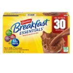 Mezcla para bebida nutricional con sabor a chocolate Carnation Breakfast Essentials, 30 uni