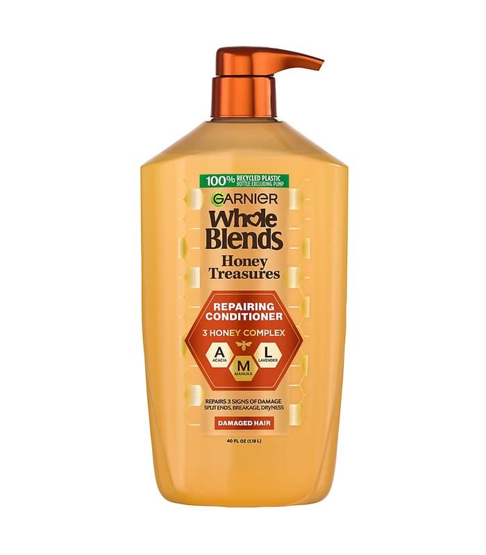 Garnier acondicionador honey Acondicionador reparador Garnier Whole Blends Honey Treasures, para cabello dañado, 40 oz - Image 1
